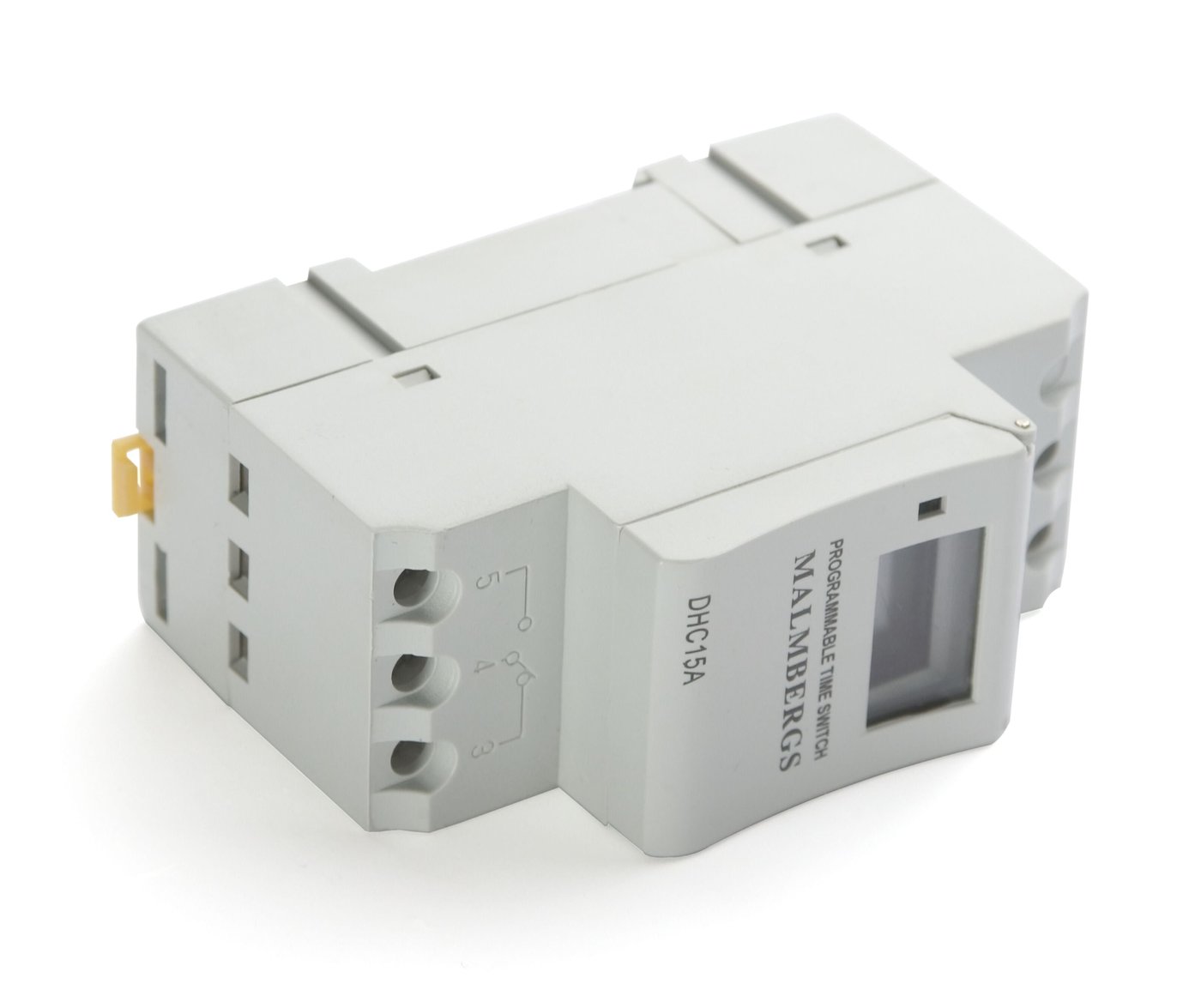 Malmbergs Digitalt kopplingsur för DIN-skena