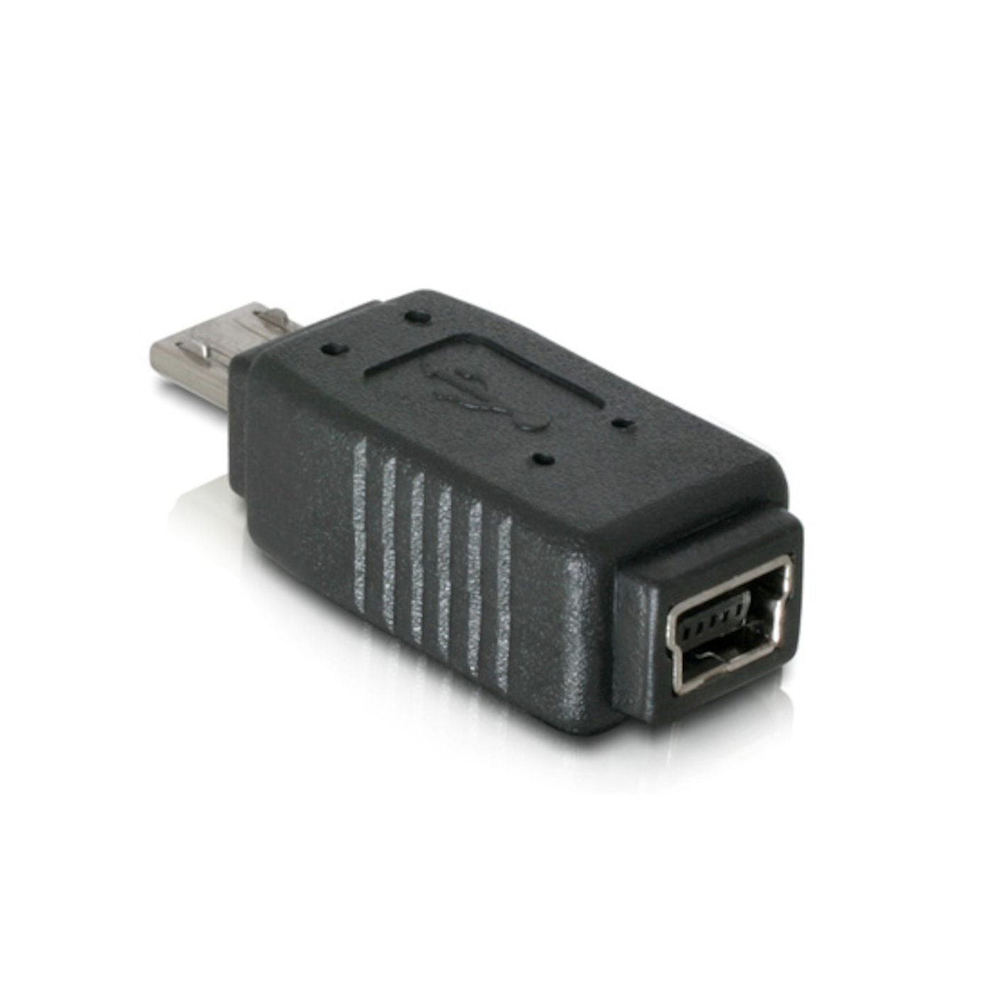 Adapter mini-USB-hunnkontakt til micro-USB-hannkontakt