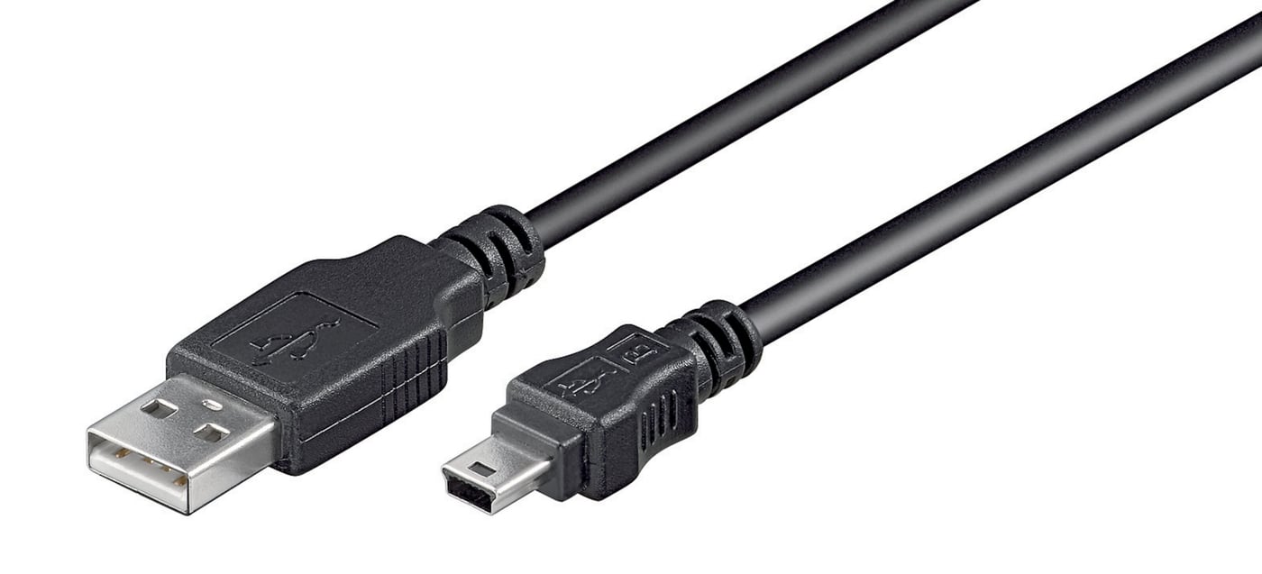 Luxorparts Mini-USB-kabel Svart 1,8 m