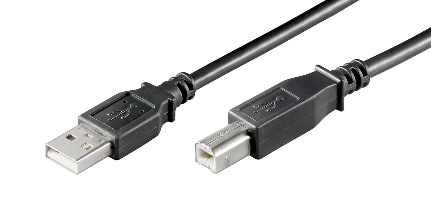 Luxorparts USB-B-kabel Svart 5 m