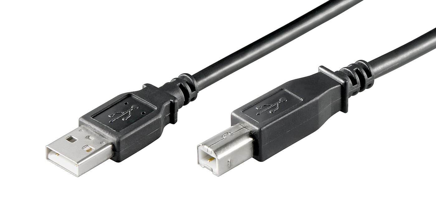 Luxorparts USB-B-kabel Svart 3 m