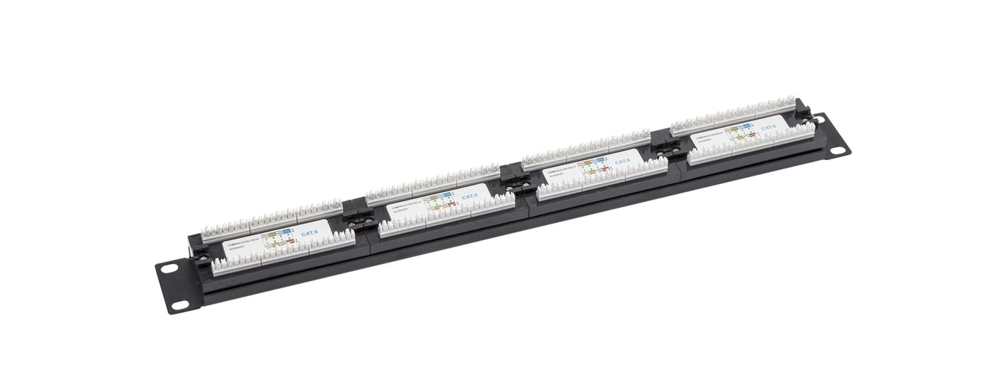 19"-patchpanel UTP Cat. 6, 24 porter