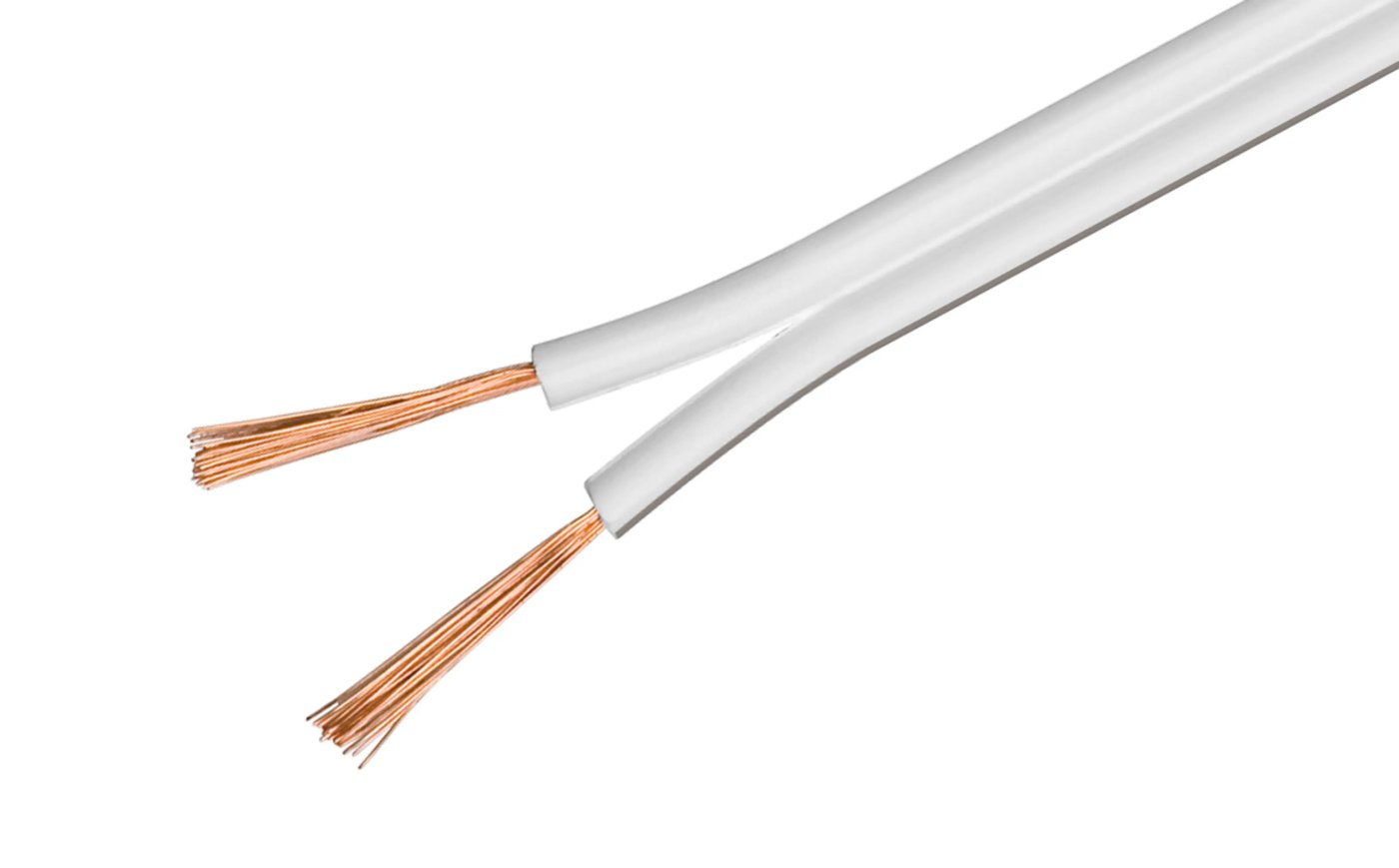 Luxorparts Høyttalerkabel 2,5 mm², hvit 10 m