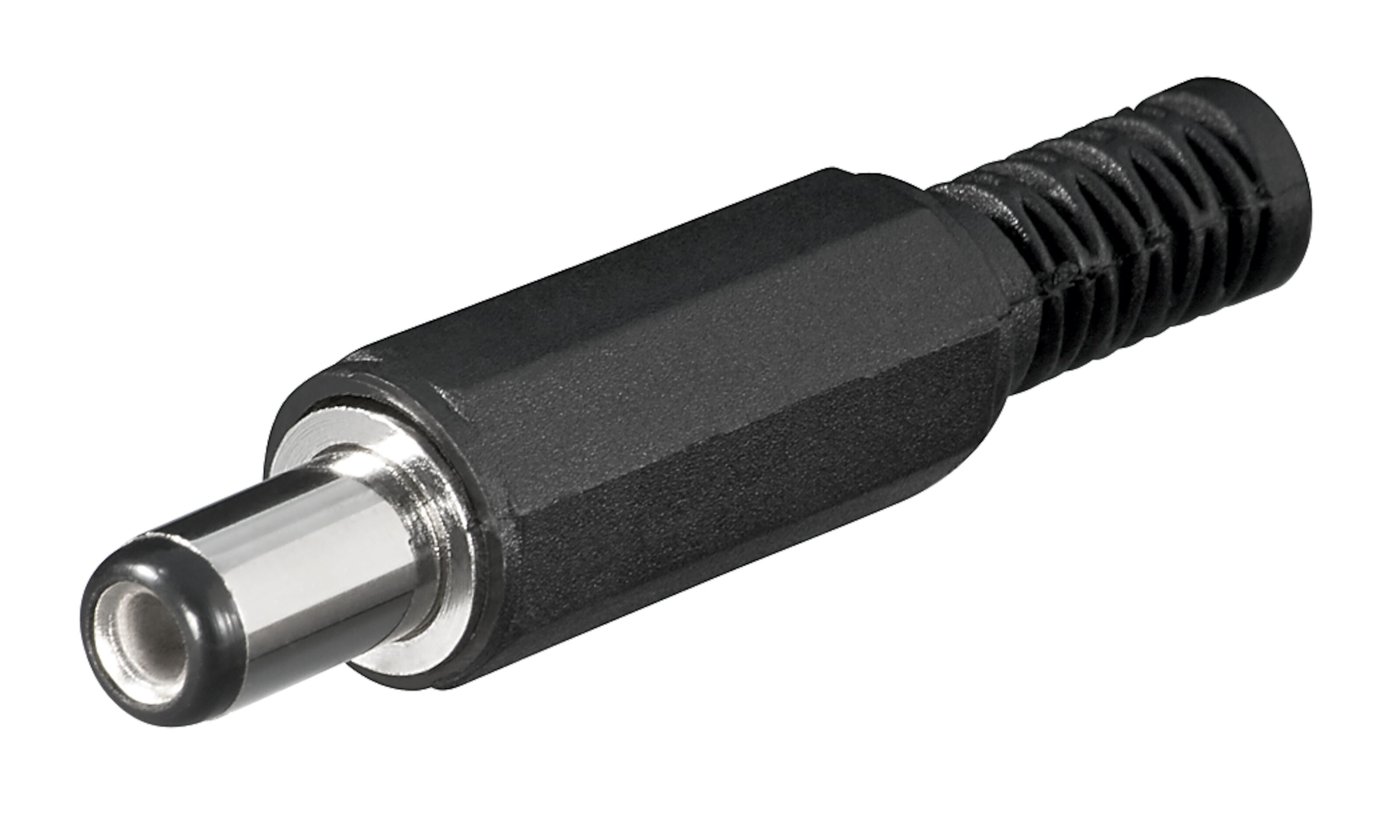 DC-kontakt med lödanslutning 5,5x2,1x9 mm