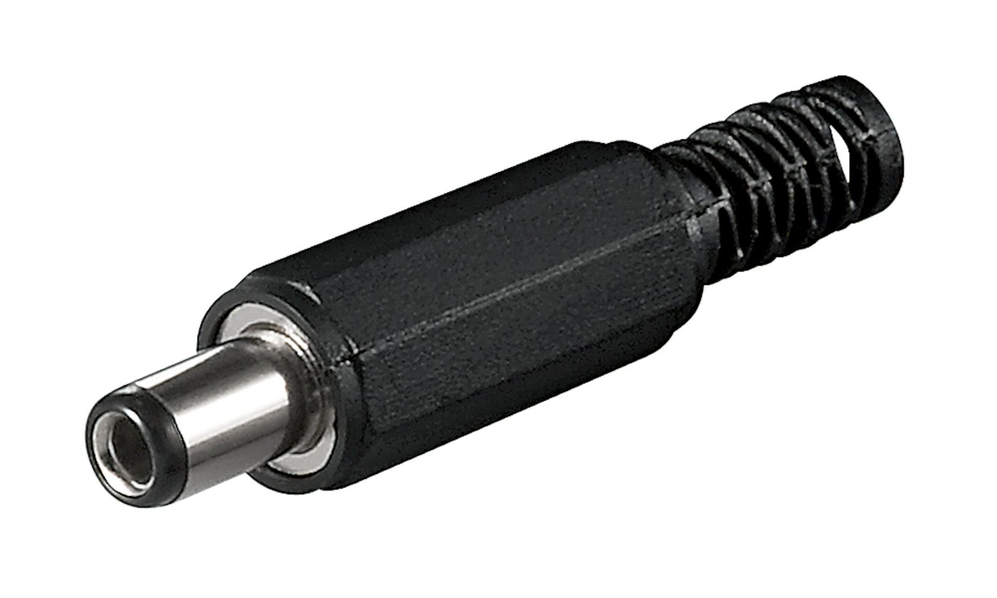 DC-kontakt med lödanslutning 5,5x2,5x9 mm