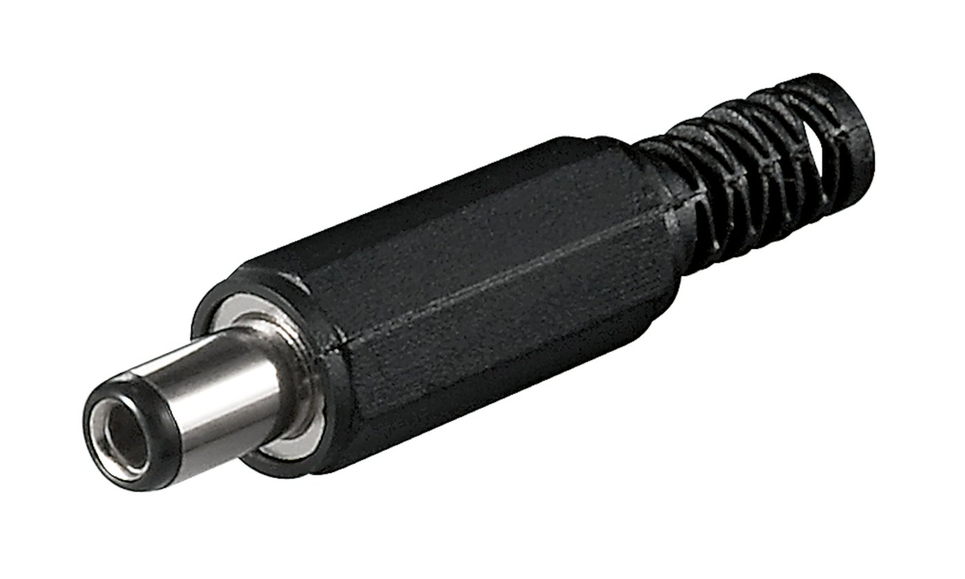 DC-kontakt med lödanslutning 5,5x2,5x9 mm