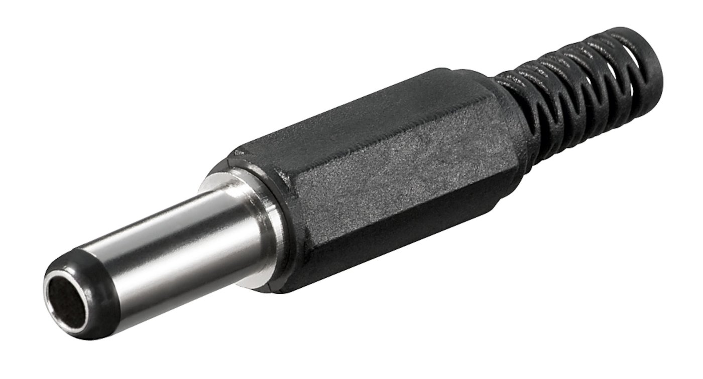 DC-kontakt med lödanslutning 5,5x2,5x14 mm