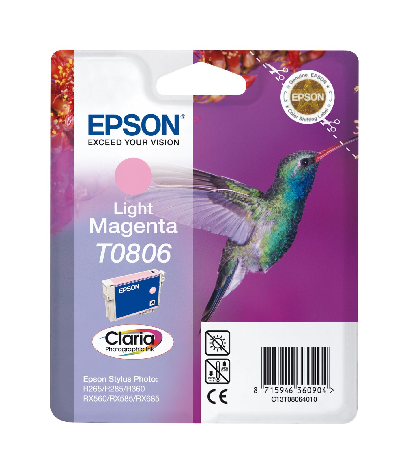 Epson T0806 Bläckpatron Ljus magenta