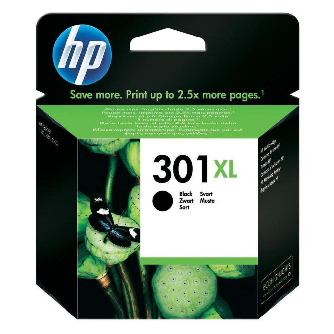 HP 301XL Bläckpatron Svart