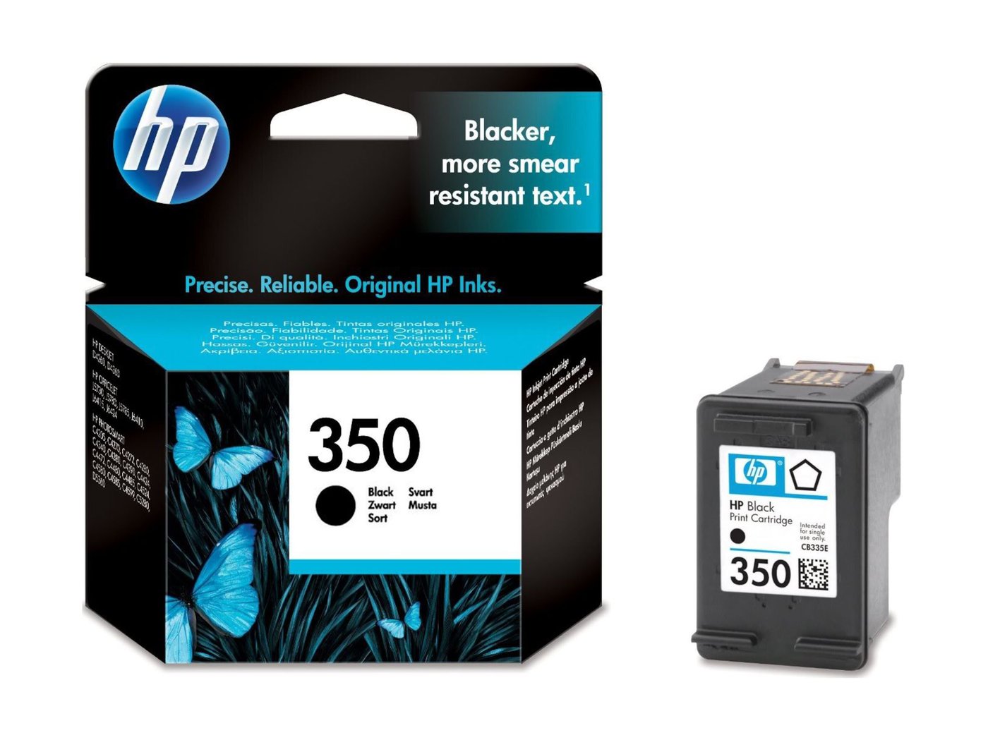 HP 350 Bläckpatron Svart