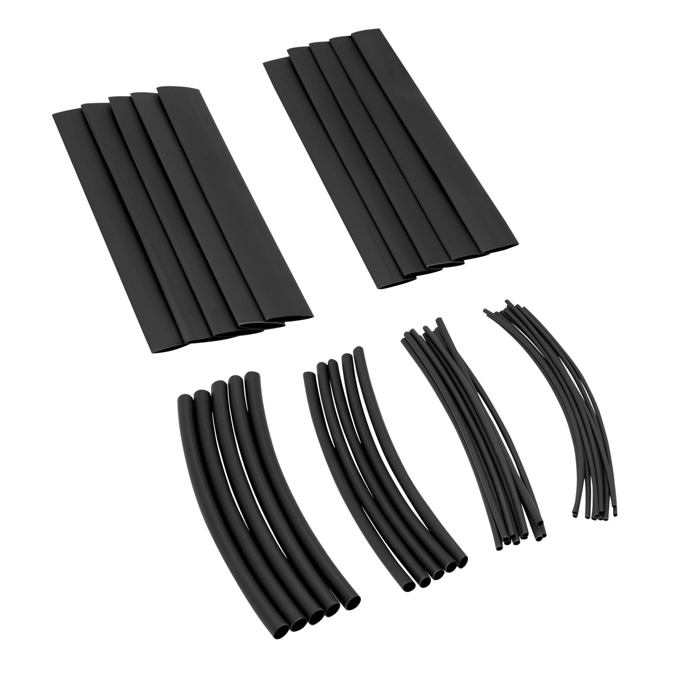 Luxorparts Krympeslangeutvalg, 40 stk Svart