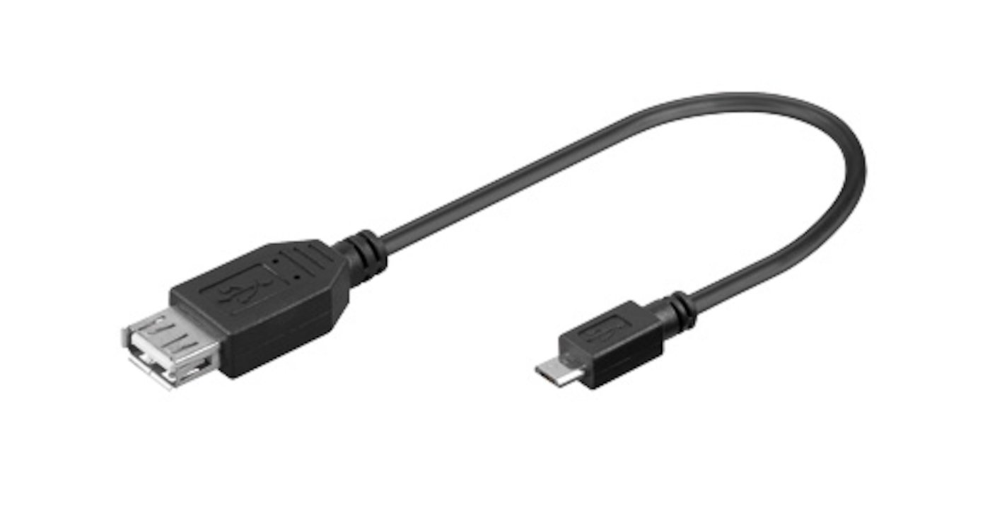 Adapterkabel USB-hunn til micro-USB-hann