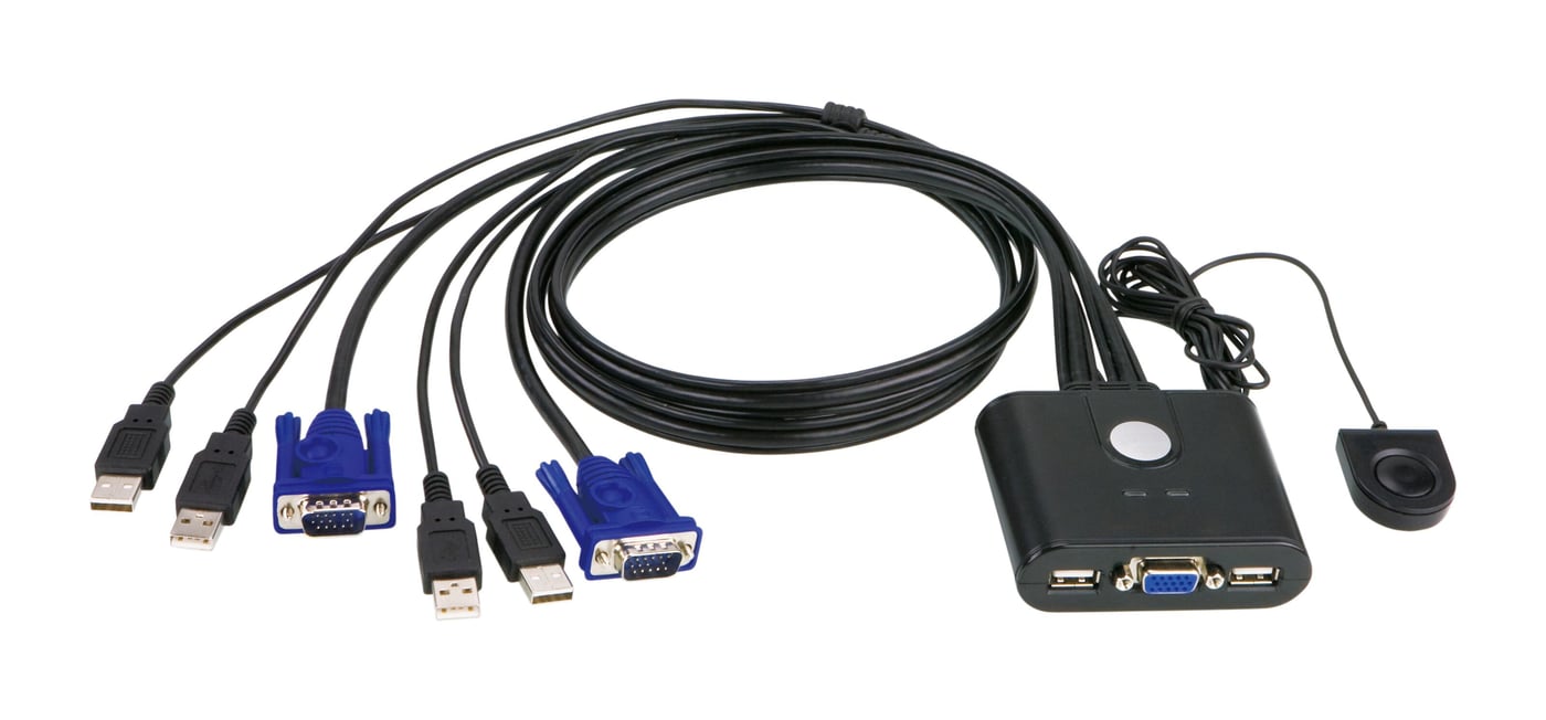 KVM-switch med VGA och USB