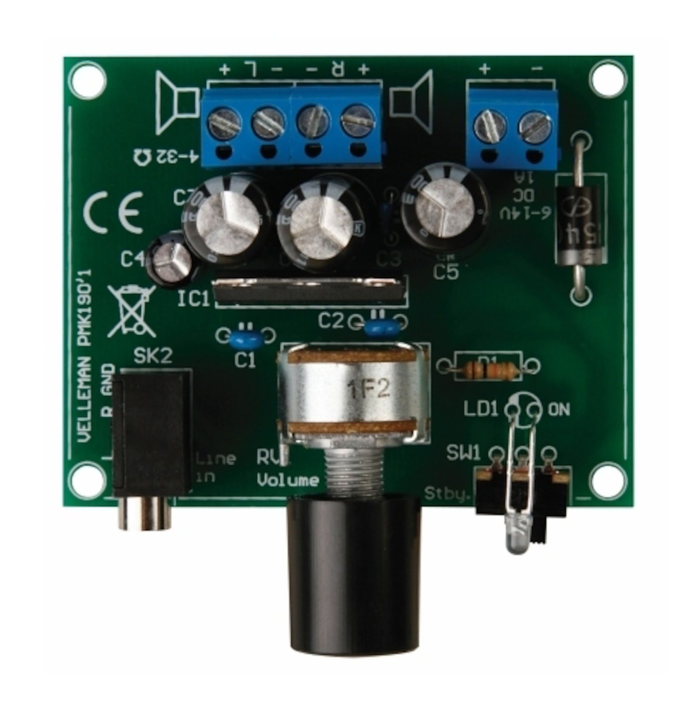 Velleman Stereoförstärkare 2x5 W Byggsats