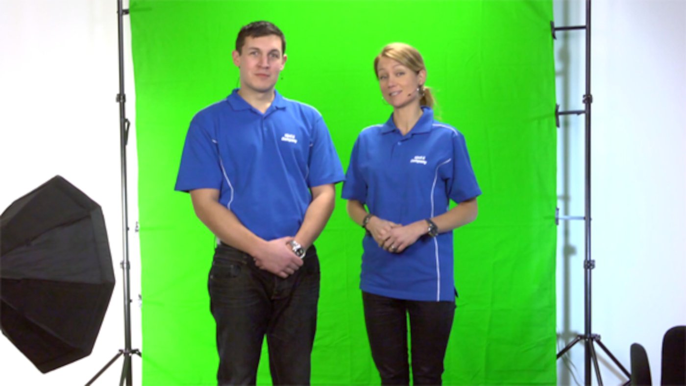 Greenscreen 2x3 m - med stativ