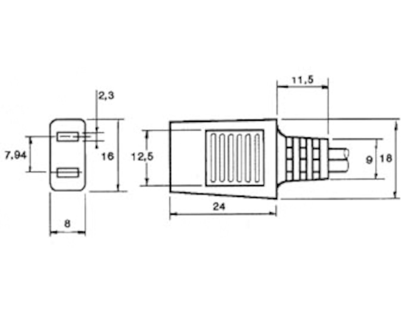 Anslutningskabel för fläktar