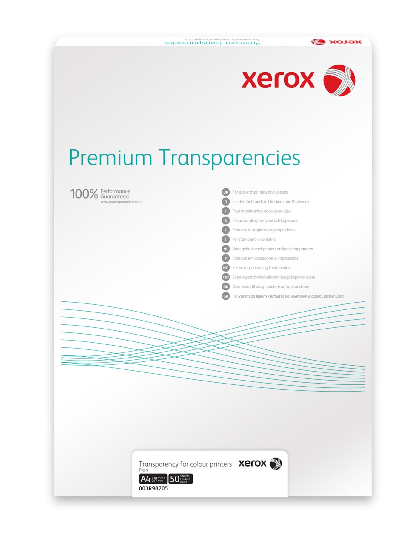 Xerox Overheadpapir Laser A4 50-pk.