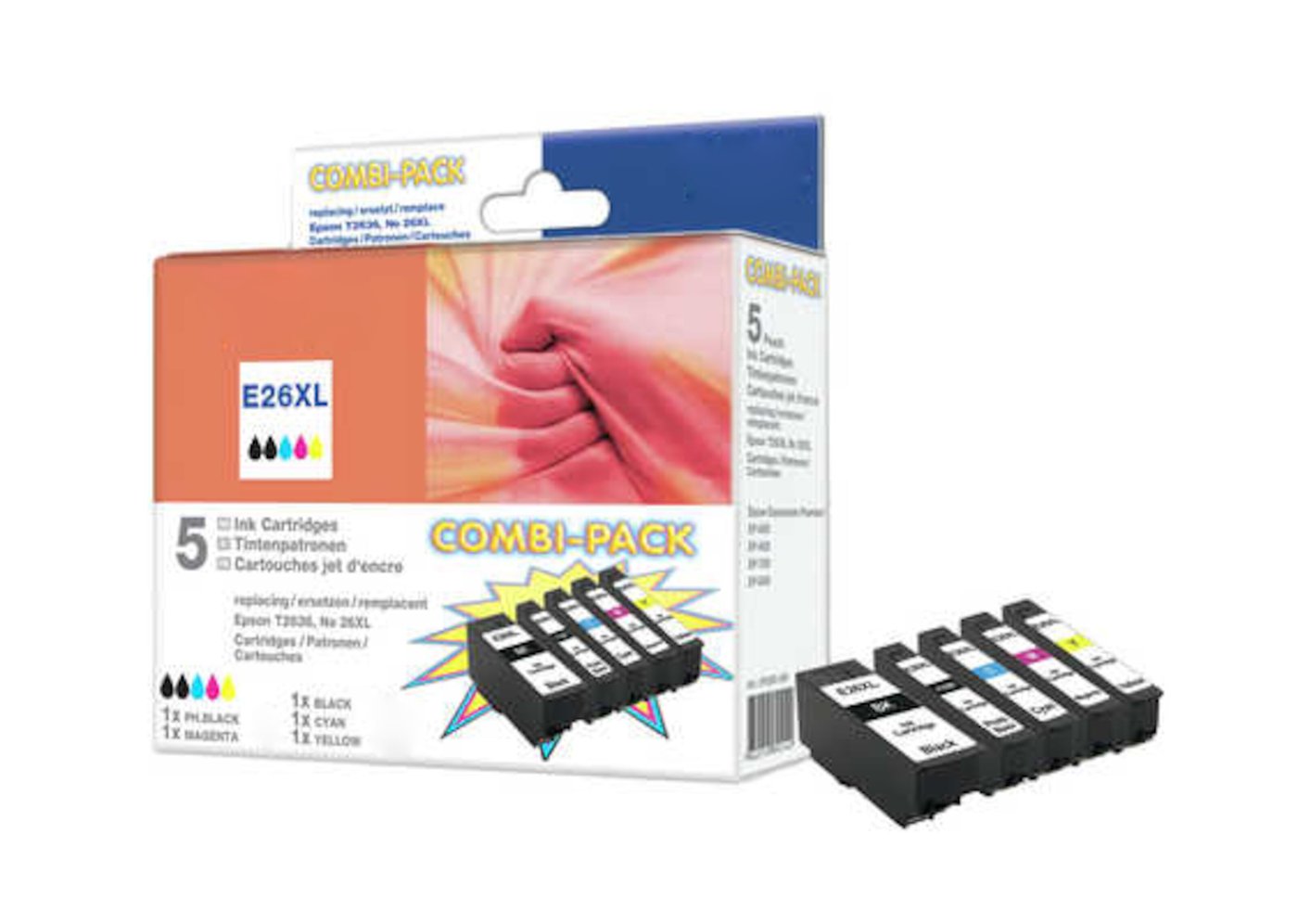 Peach T26XL Bläckpatron 5-pack