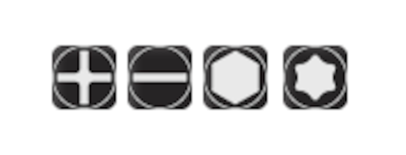 Vinklad bitsmejsel med dubbla fästen