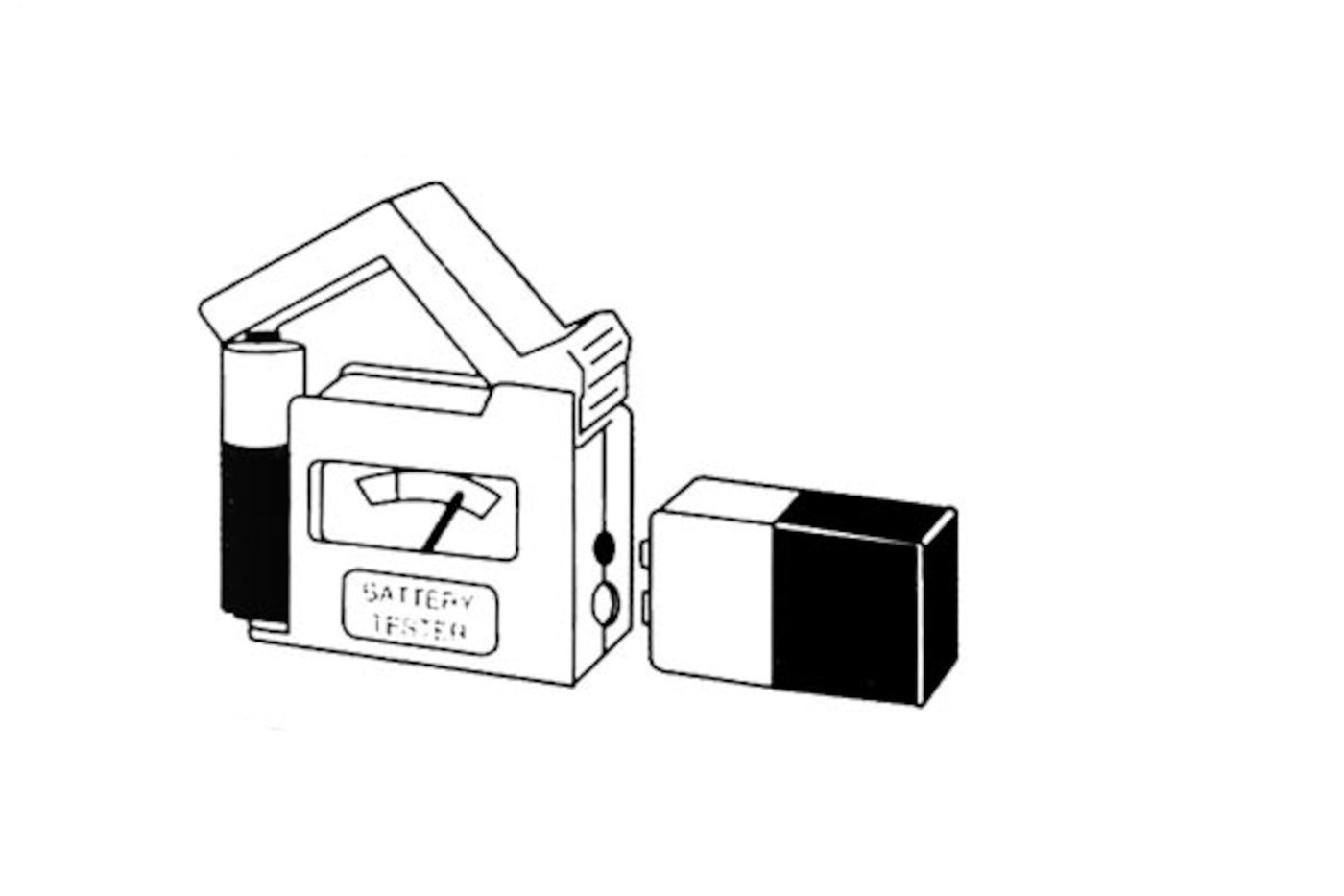 Analog batteritester i miniformat