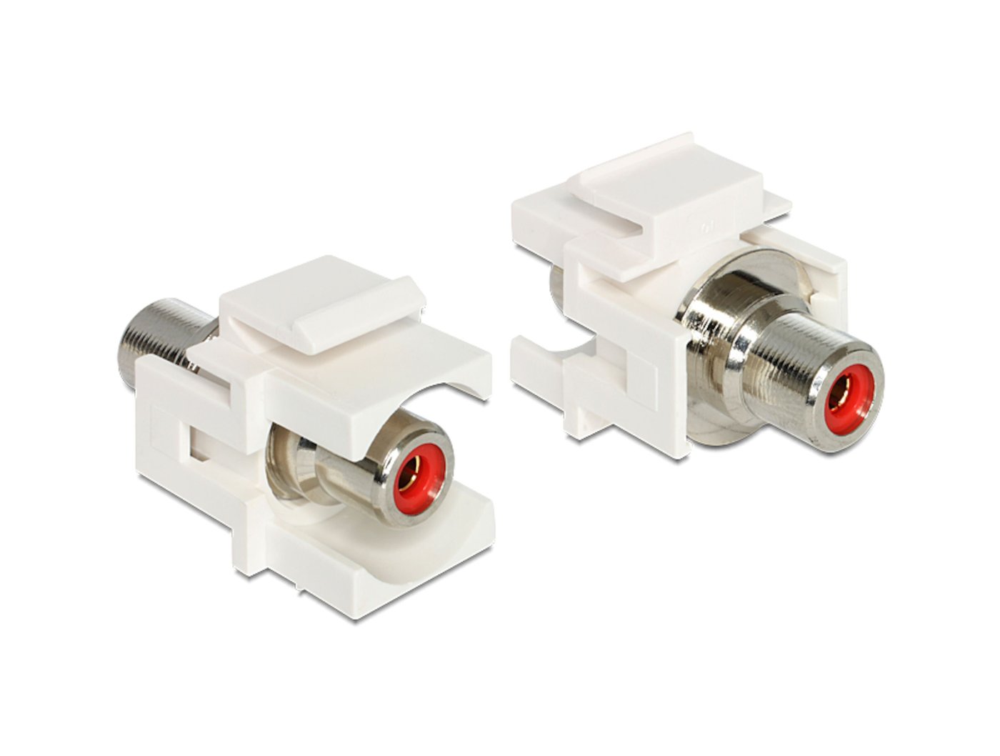 Keystone-modul RCA-kontakt Röd