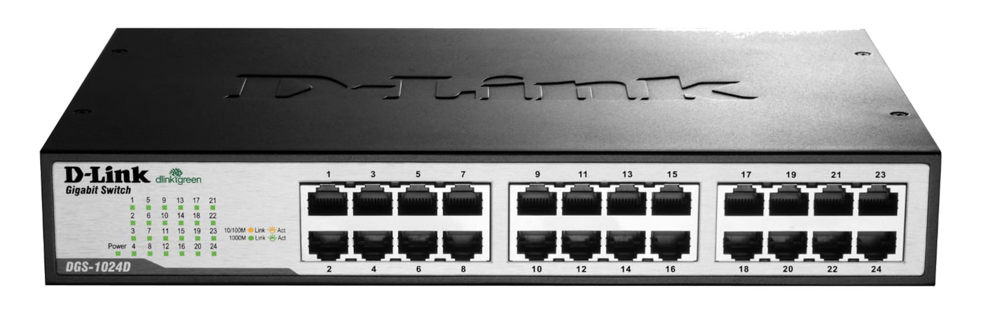 D-Link DGS-1024D Gigabitswitch 24 portar