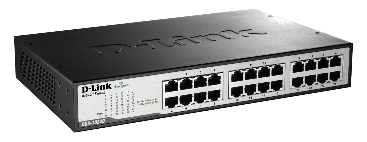 D-Link DGS-1024D Gigabitswitch 24 porter