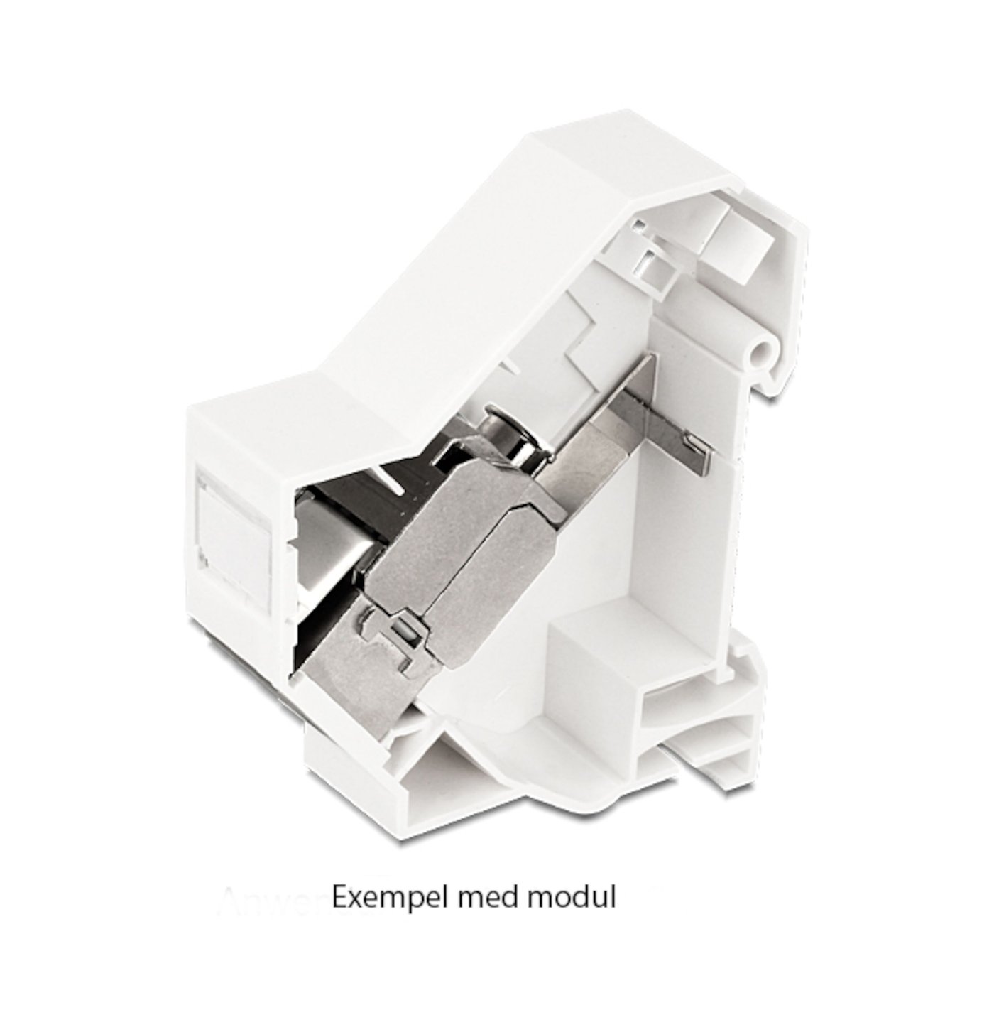 Keystone-hållare för DIN-skena