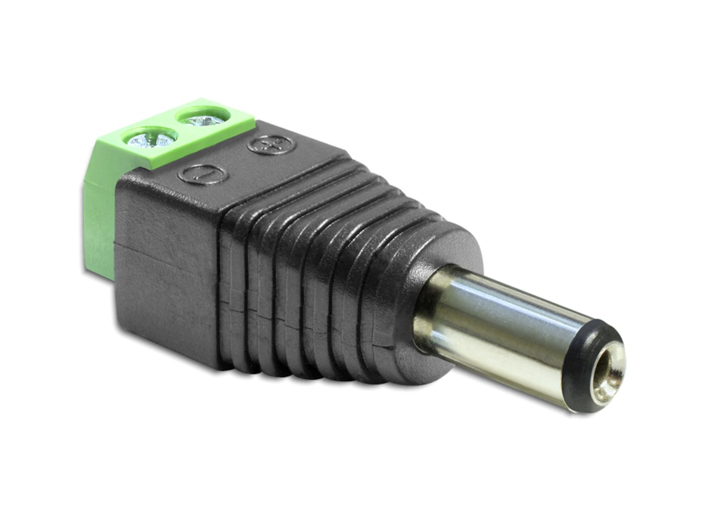 Terminalblock med DC-kontakt 5,5x2,1 mm