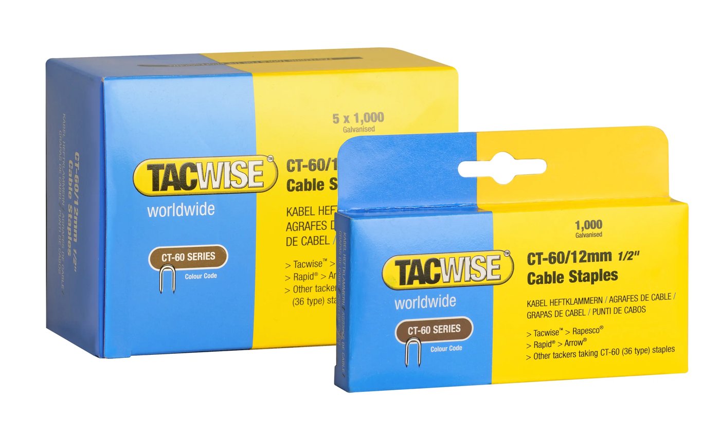 Tacwise CT-60 Kabelstifter 12 mm 5000-pk.
