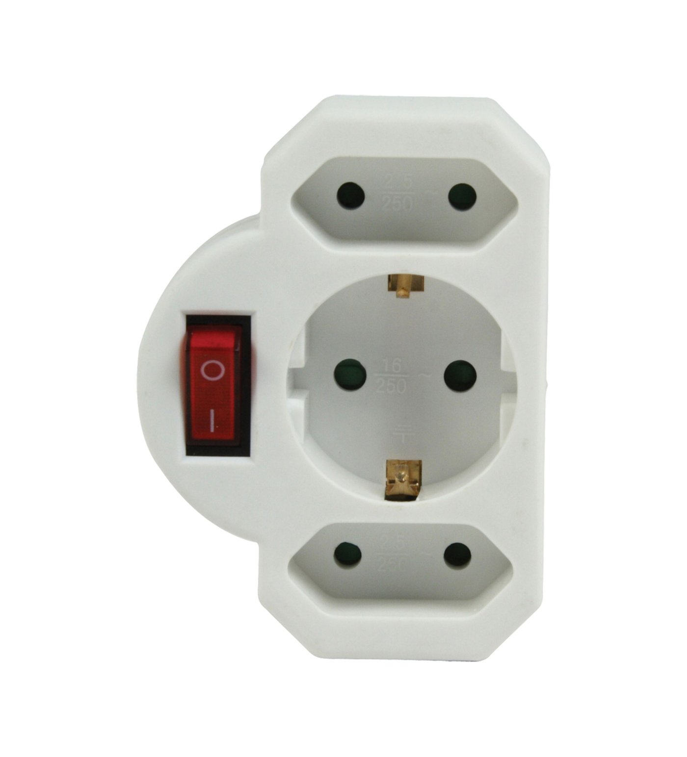 Grenuttak med bryter 3-veis