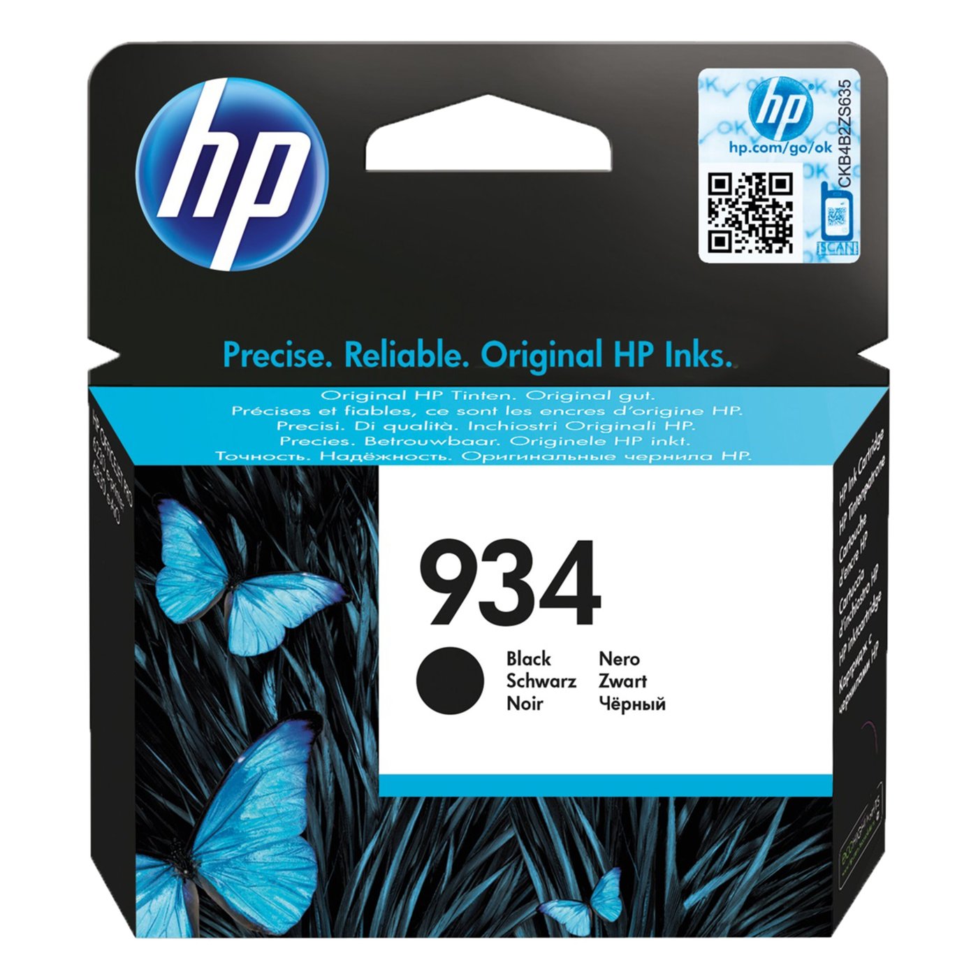 HP 934 Bläckpatron Svart