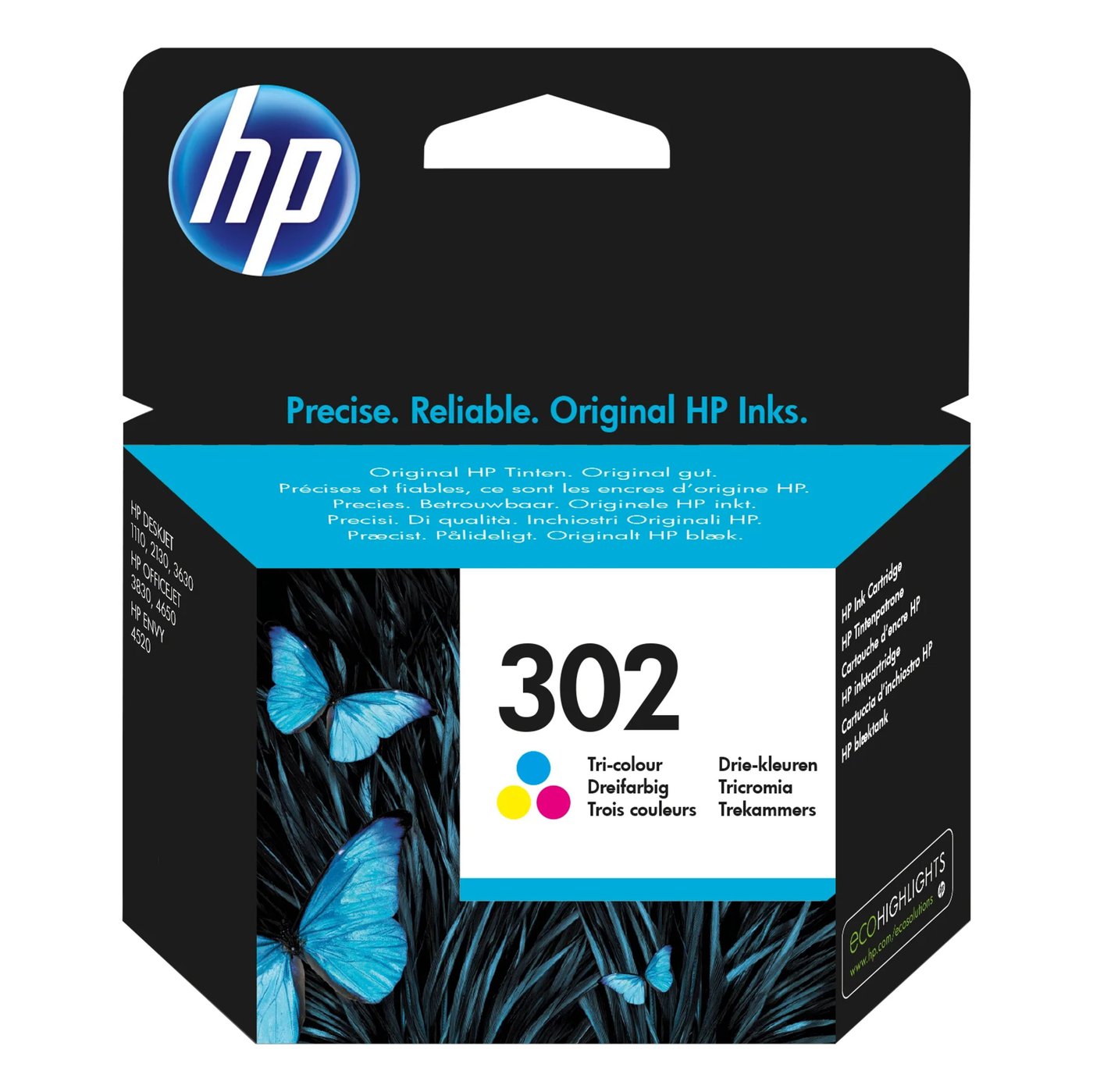 HP 302 Bläckpatron Flera färger