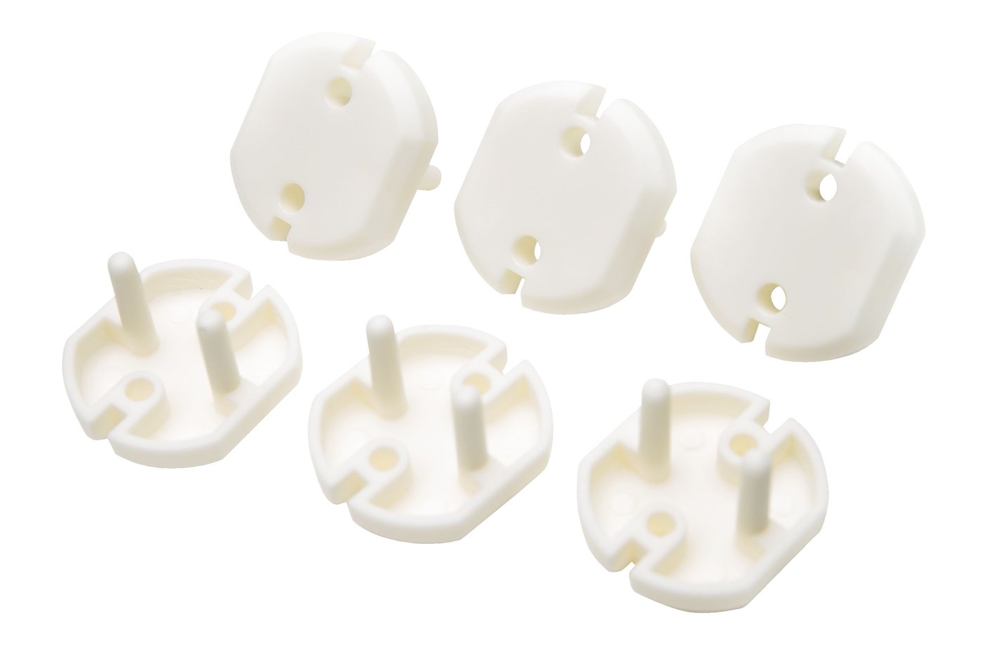 Luxorparts Skyddsplugg för vägguttag 6-pack