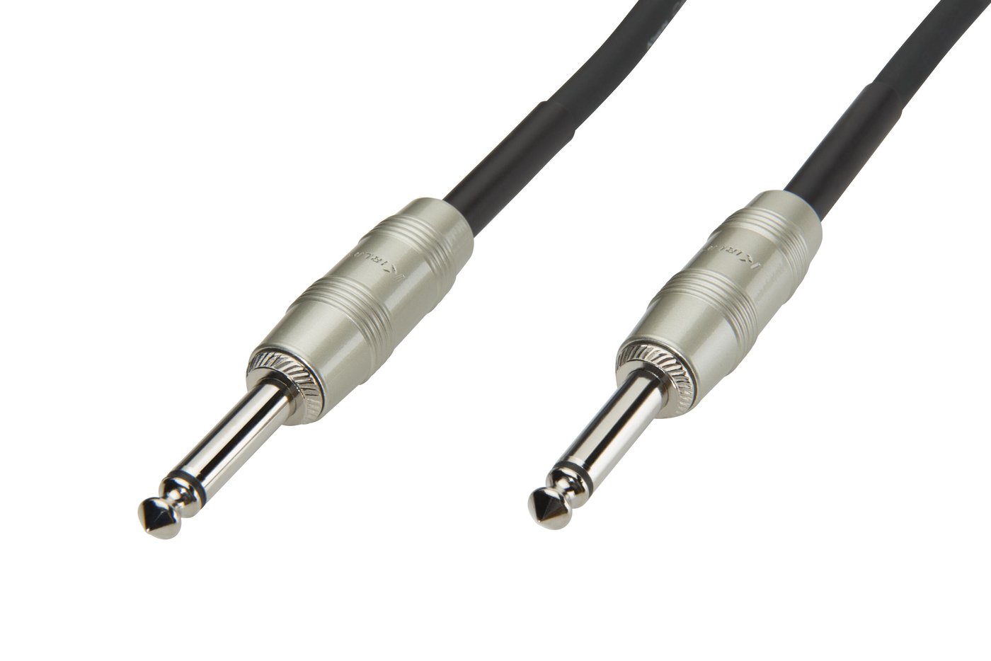 Luxorparts Instrumentkabel 6,3 mm 10 m, Svart