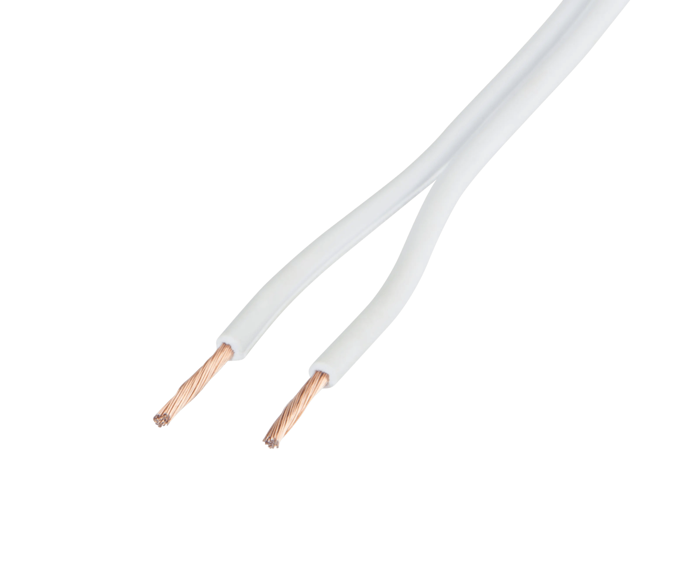 Luxorparts Høyttalerkabel 1,5 mm², hvit 10 m