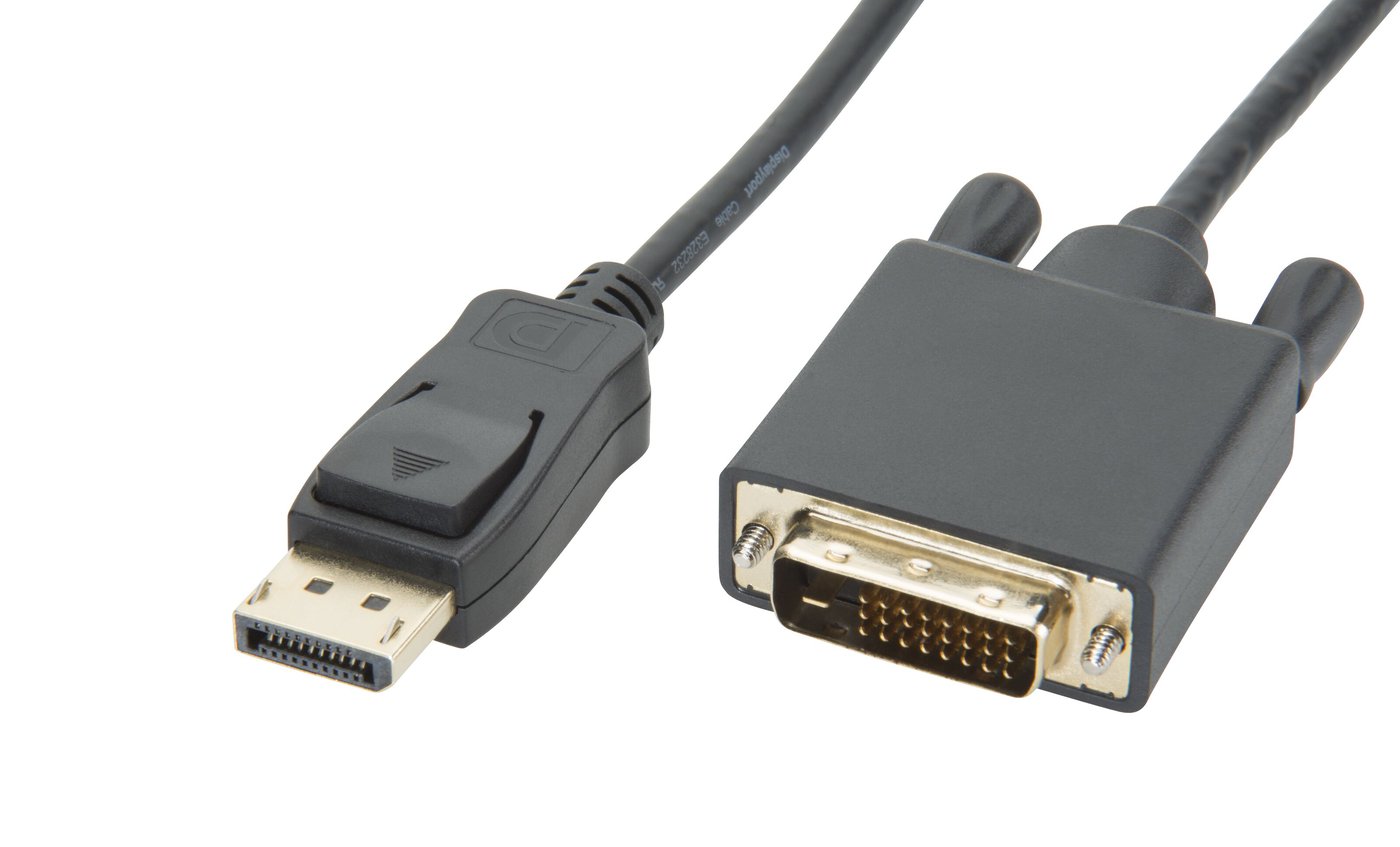 Luxorparts Displayport til DVI-kabel 1,8 m