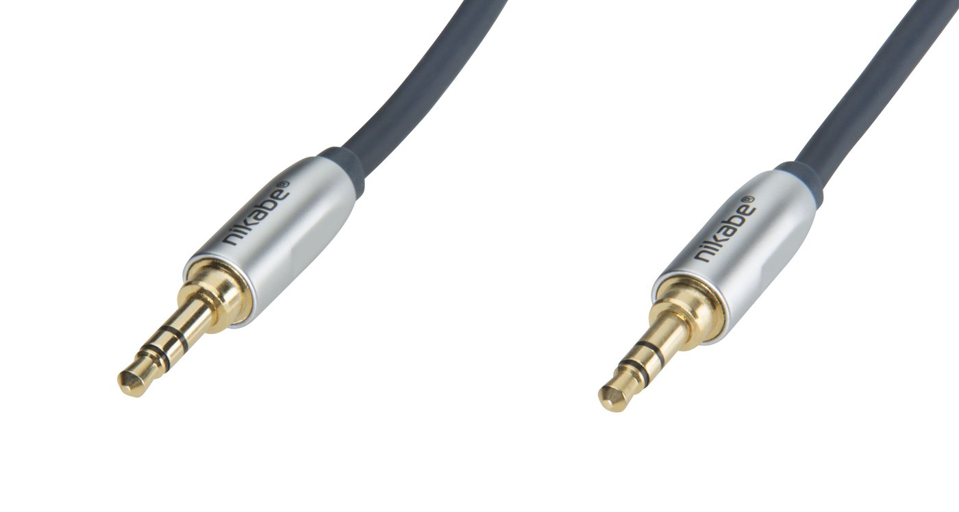Nikabe Lydkabel med 3,5 mm-kontakt 1,0 m