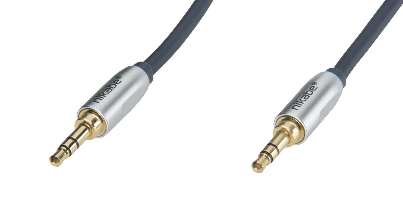 Nikabe Ljudkabel med 3,5 mm-kontakt 1 m