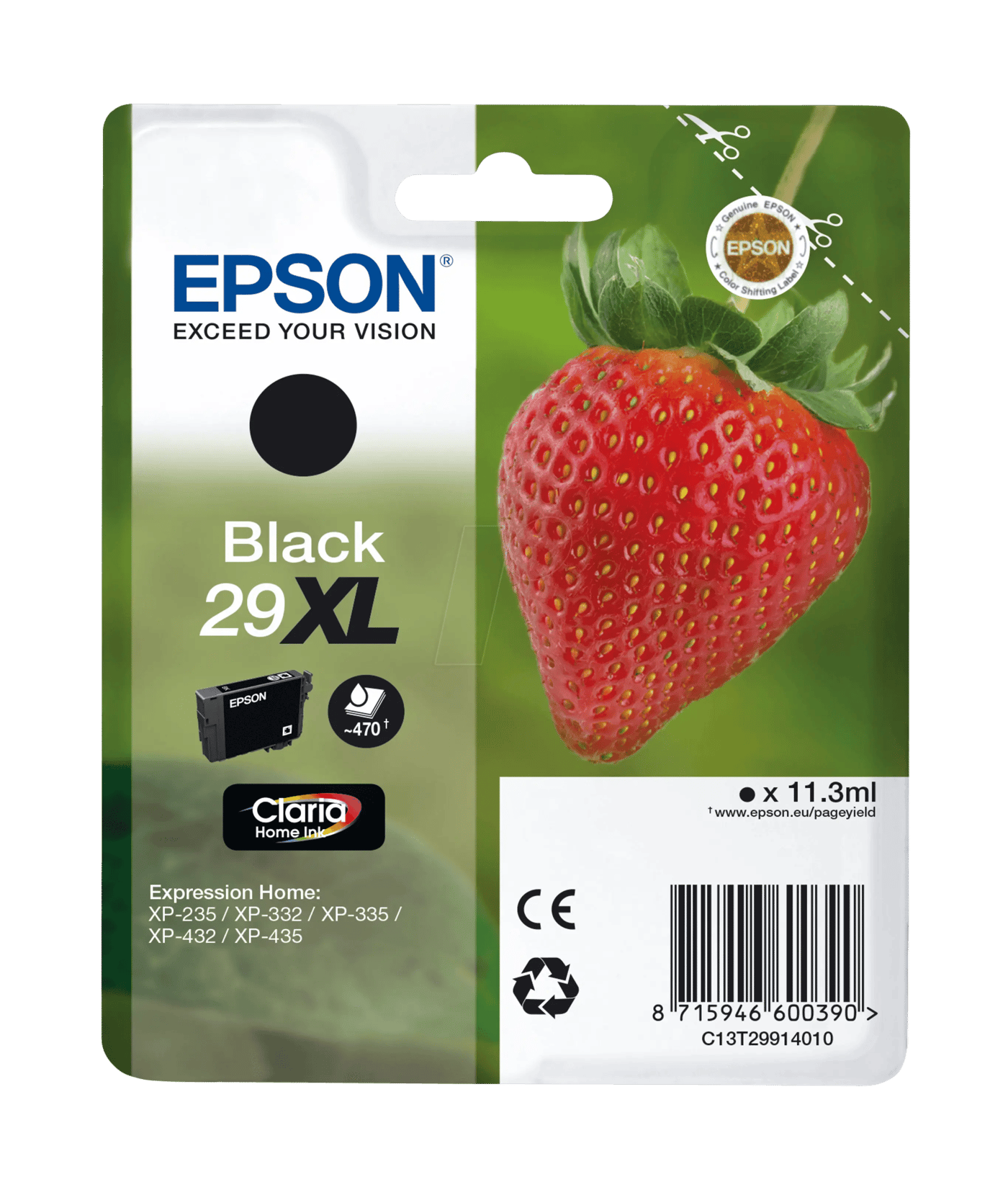Epson T2991 XL Bläckpatron Svart