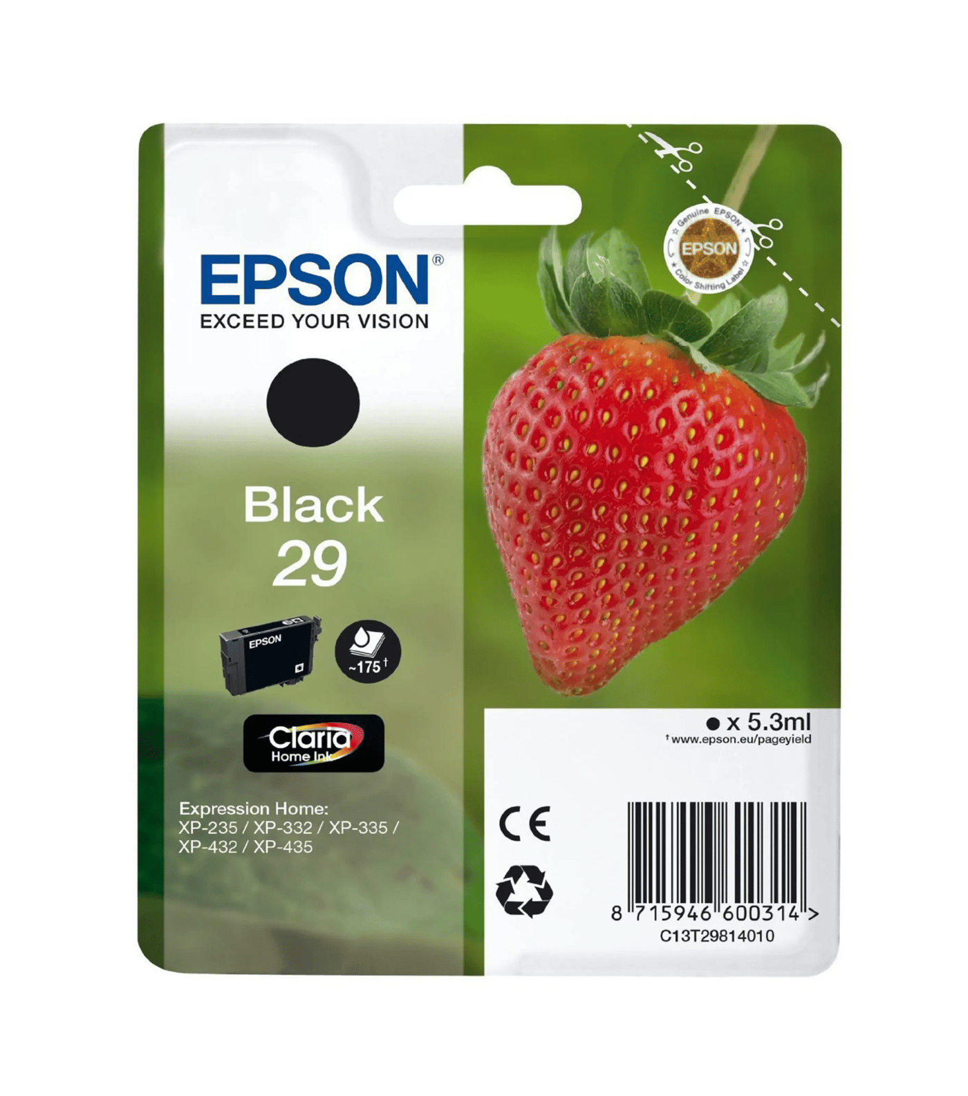 Epson T2981 Bläckpatron Svart