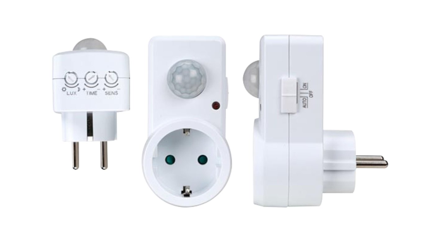 Luxorparts Rörelsesensor med inbyggt skymningsrelä