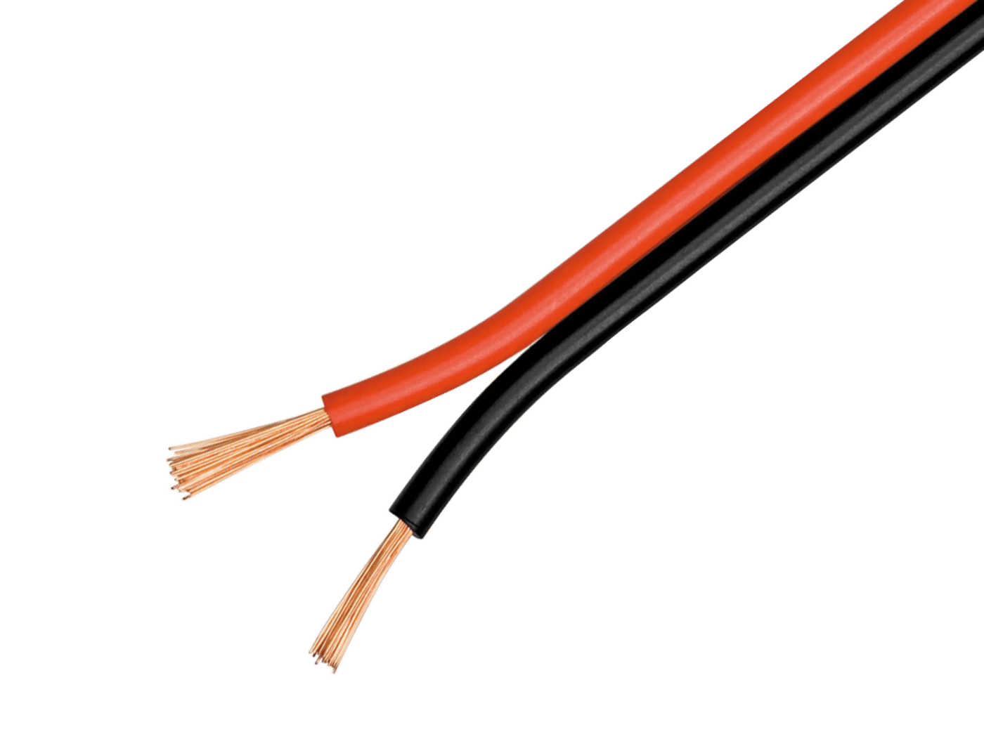 Høyttalerkabel OFC 1,5 mm², svart/rød 10 m