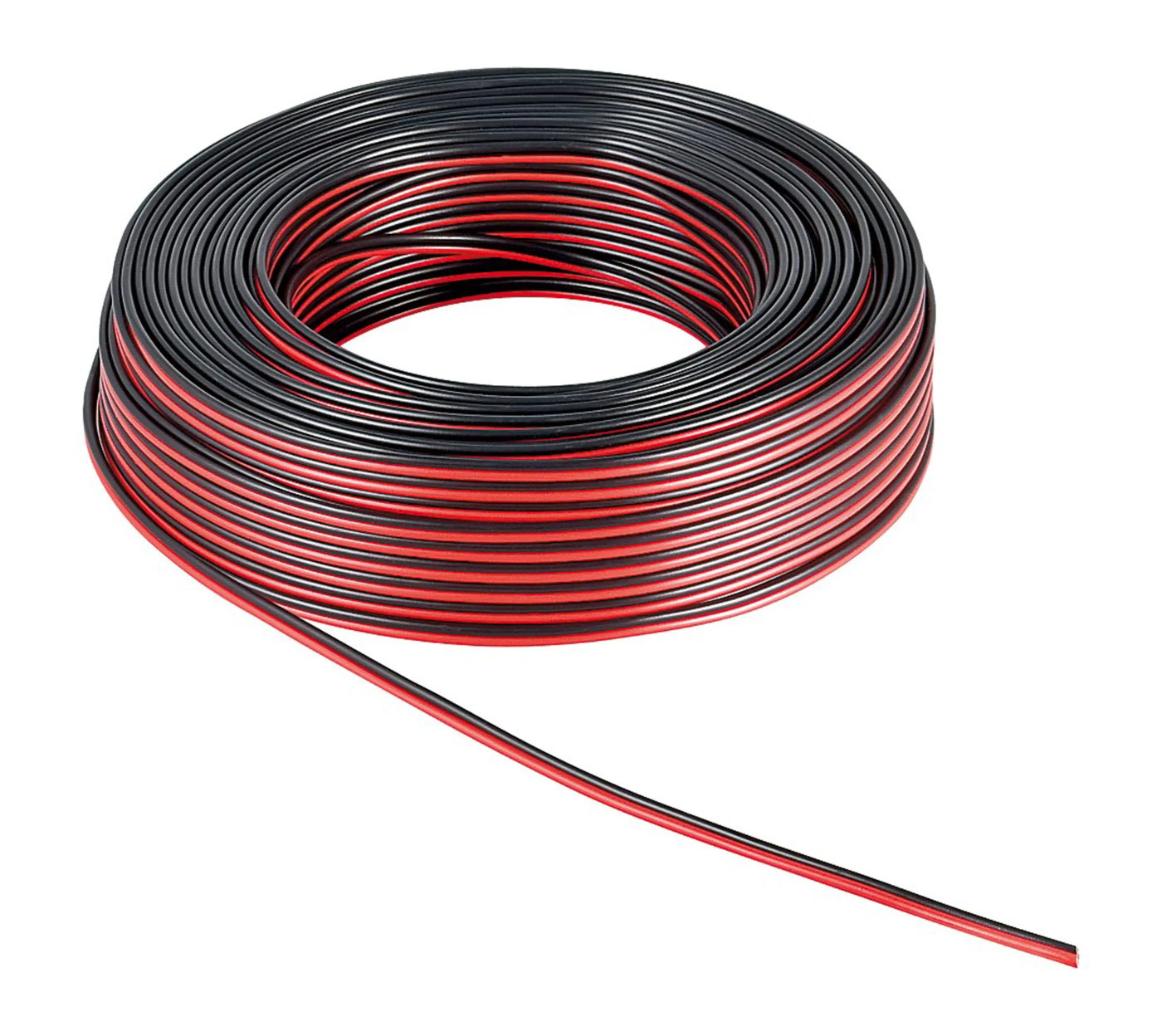 Høyttalerkabel OFC 1,5 mm², svart/rød 10 m