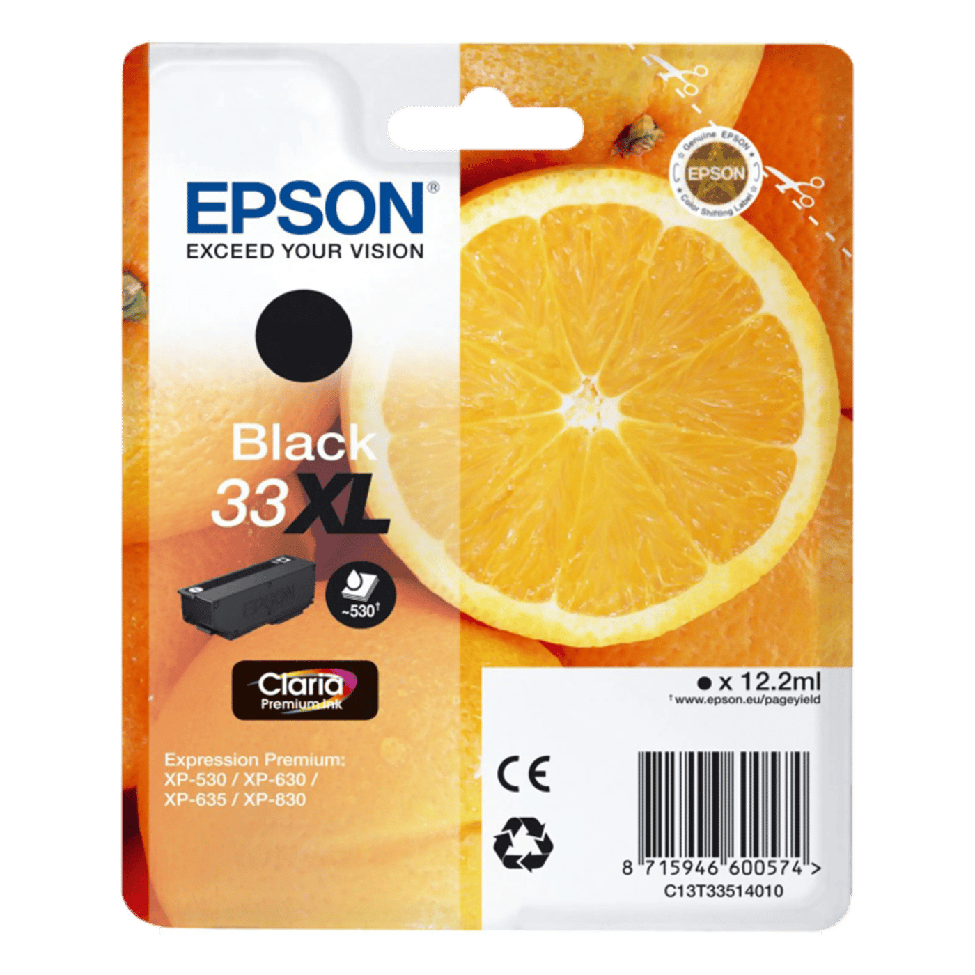 Epson T3351 Bläckpatron Svart XL