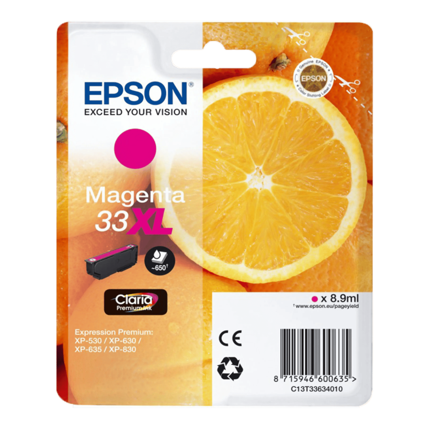 Epson T3363 Bläckpatron Magenta XL
