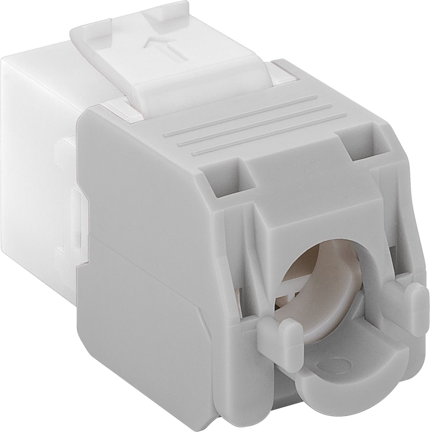 Luxorparts Modulkontakt Cat. 6a UTP verktøyfri Hvit