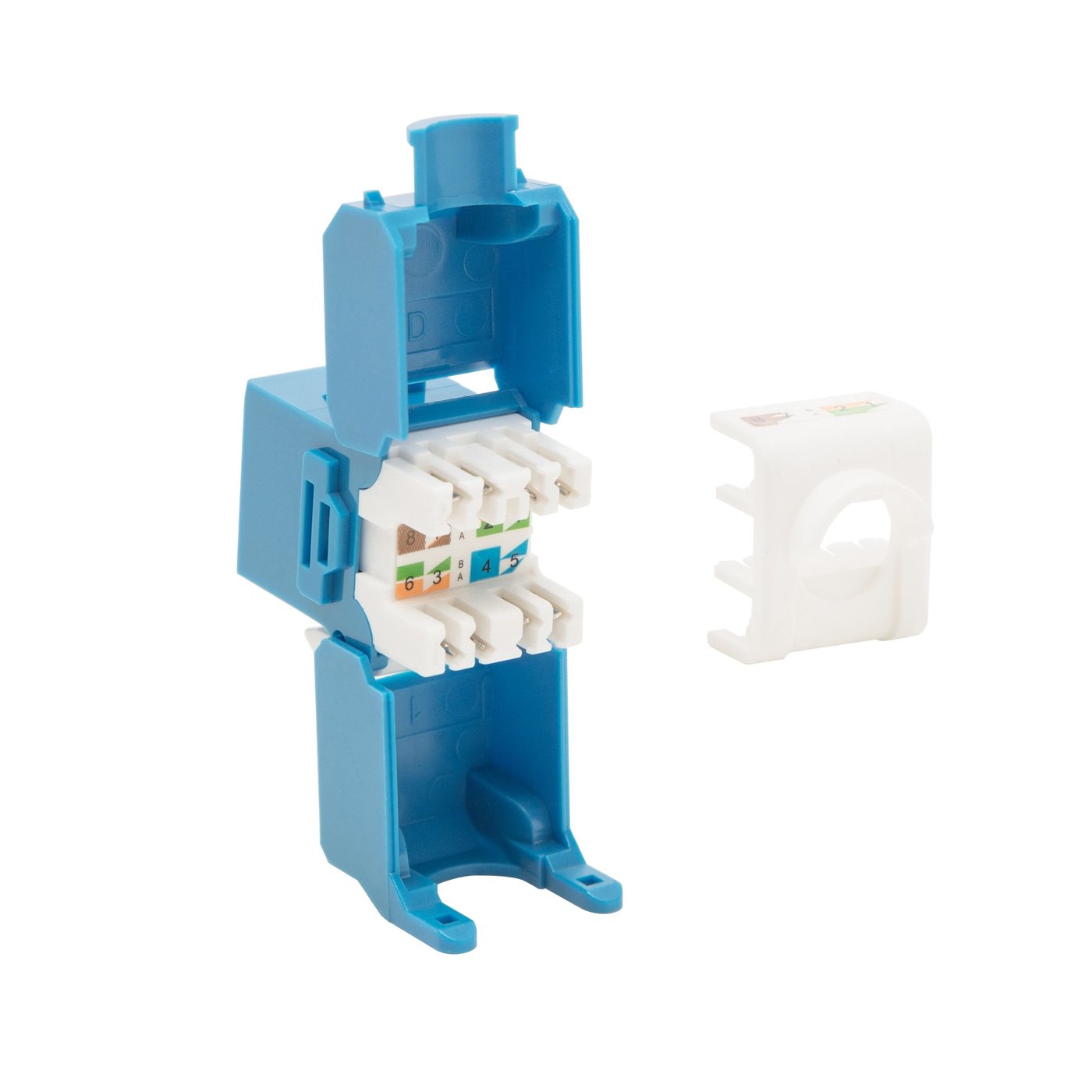 Luxorparts Modulkontakt Cat. 6a UTP verktøyfri Blå
