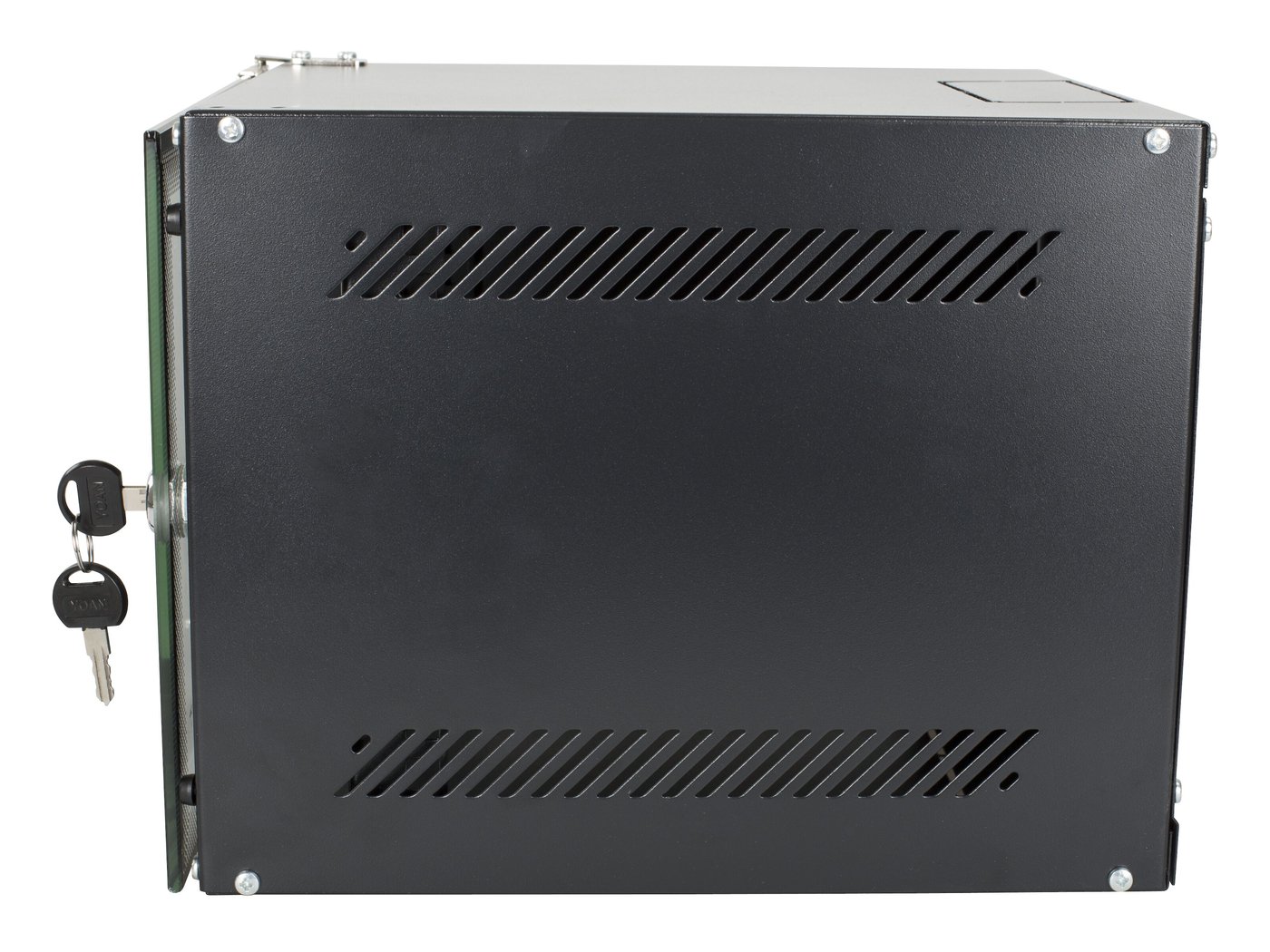 10" väggskåp Svart 4U