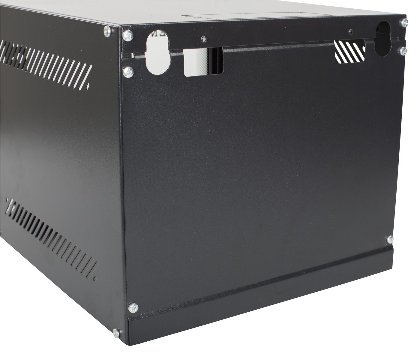 10" väggskåp Svart 4U